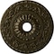 Ekena Millwork Vaduz Ceiling Medallion (Fits Canopies up to 3 1/2"), 23 1/2"OD x 3 1/2"ID x 2 1/8"P, Green Gold CM23VAGGS - alternate 1